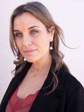 Cargar imagen en el visor de la galería, PENDIENTES CIRA ROSA PLATA