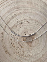 Cargar imagen en el visor de la galería, Collar plata palito doble, cadena de 41,5cm de bolas intercaladas 0,8mm y cadena sencilla de 0,7mm y 37cm de largo con palito bañado en plata.