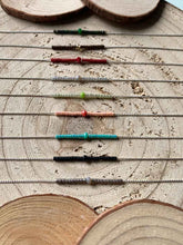 Cargar imagen en el visor de la galería, Collar plata cadena miyuki/marrón de 37cm de largo, cuentas de cristal japonés marrón y pieza central de cristal marrón facetado de 2mm, con extensión.