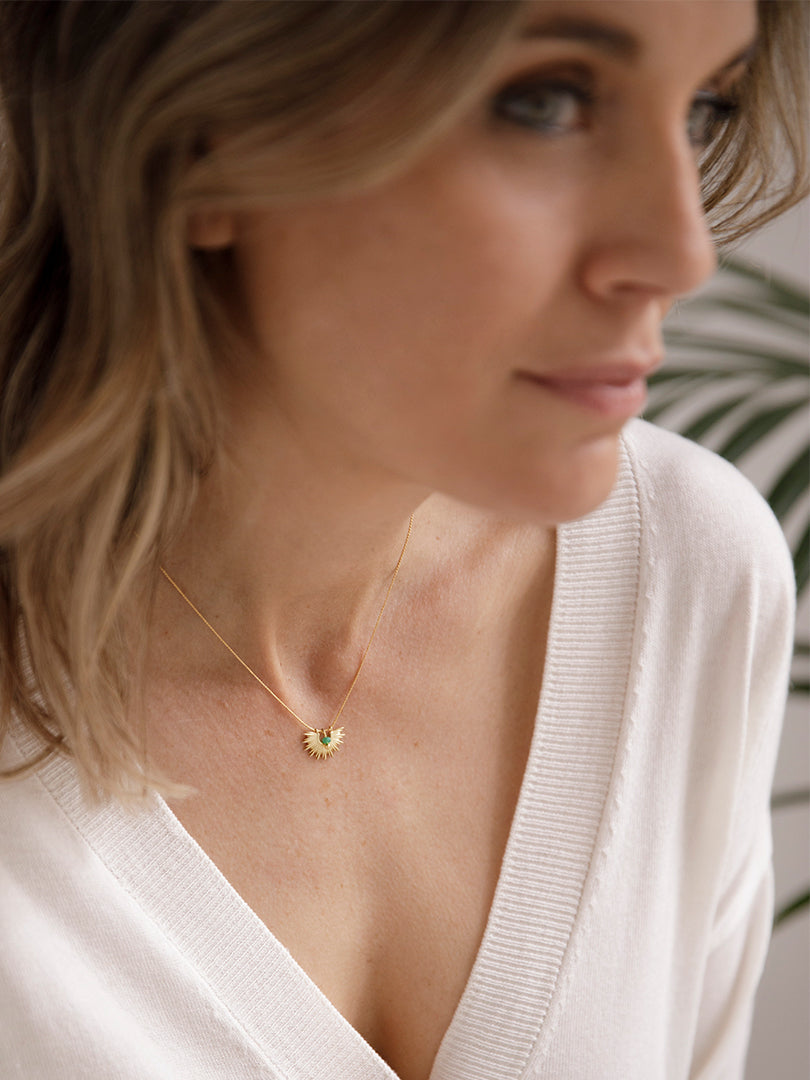 COLLAR DELIA VERDE MAR