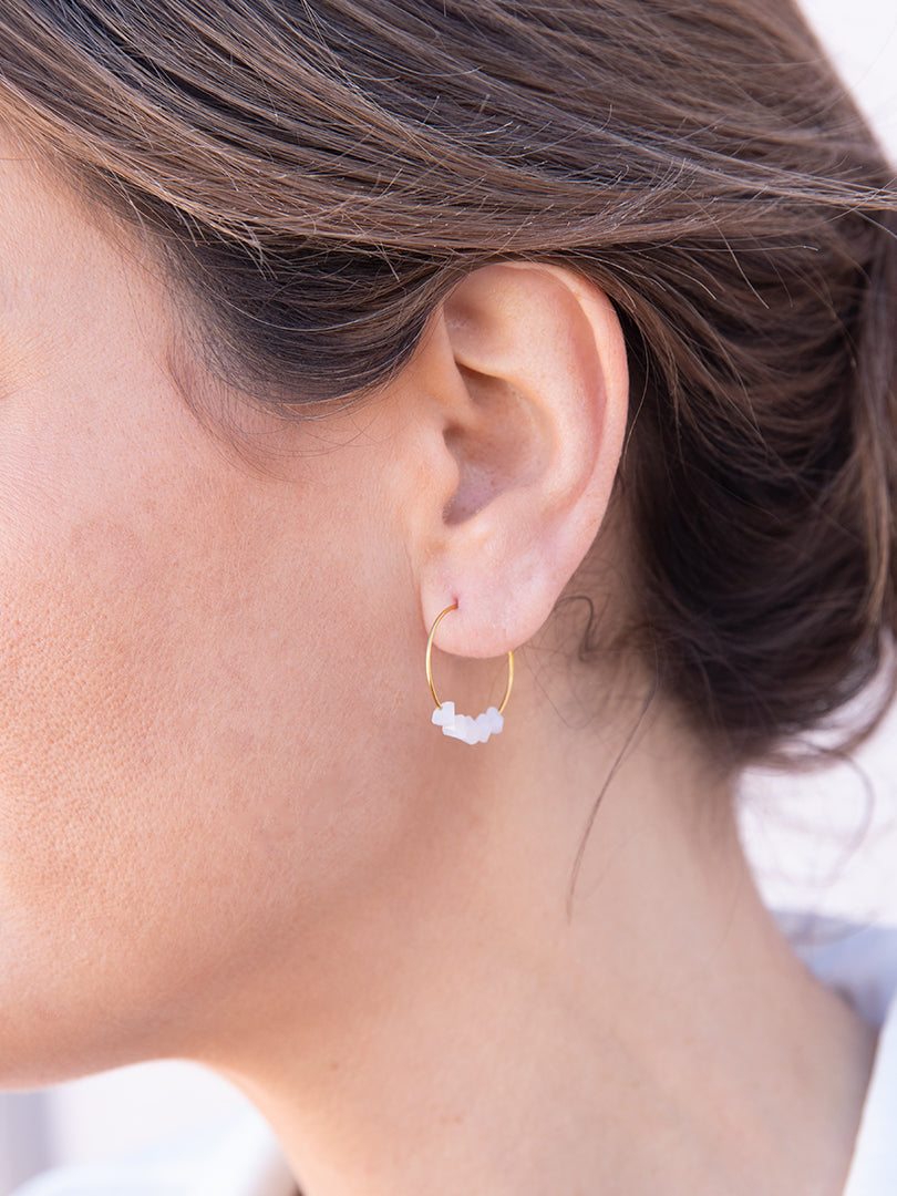 PENDIENTES NAROA BLANCOS