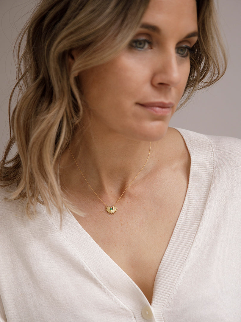 COLLAR DELIA VERDE MAR
