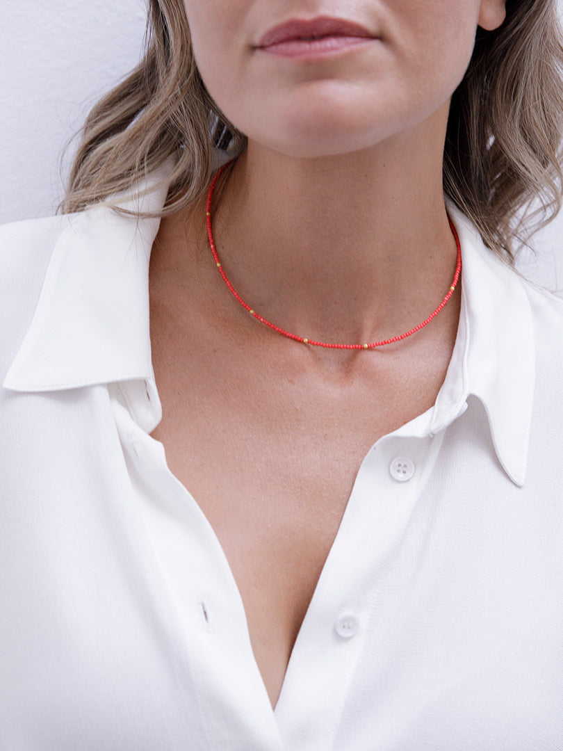 COLLAR MARGARITA CORAL